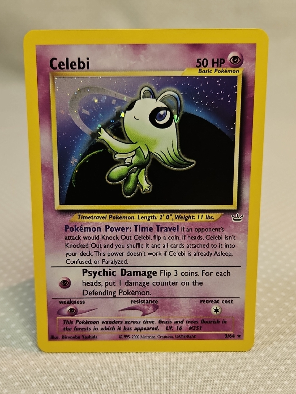 2000 Pokemon Celebi 3/64 Holo Rare Neo Revelation